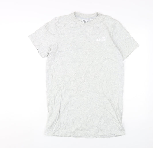 Adidas Grey Unisex T-Shirt XS Casual Logo