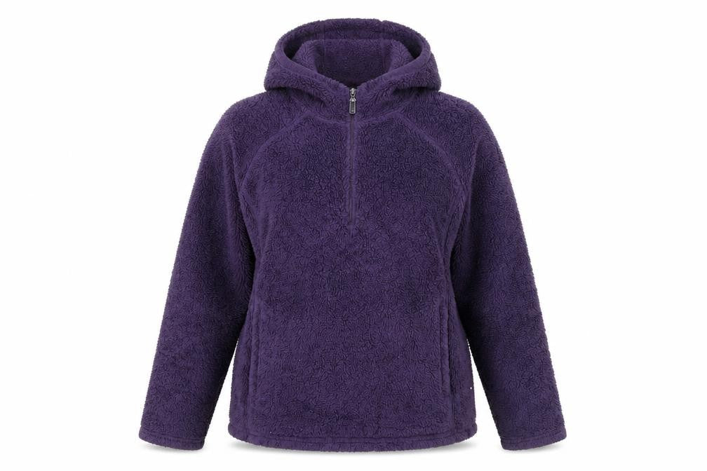 Peter Storm Women's Purple Fleece Pullover Hoodie Size 14