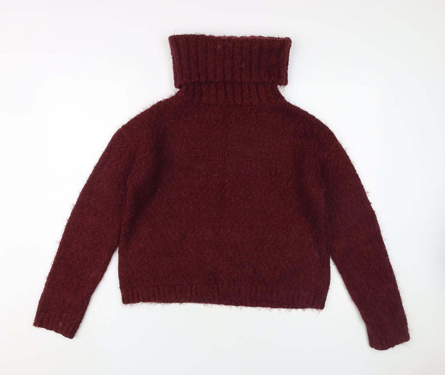 Next Women's Red Roll Neck Pullover Jumper Size 12