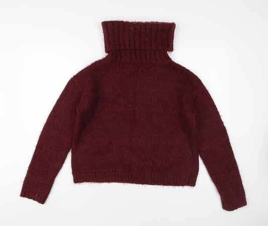 Next Women's Red Roll Neck Pullover Jumper Size 12