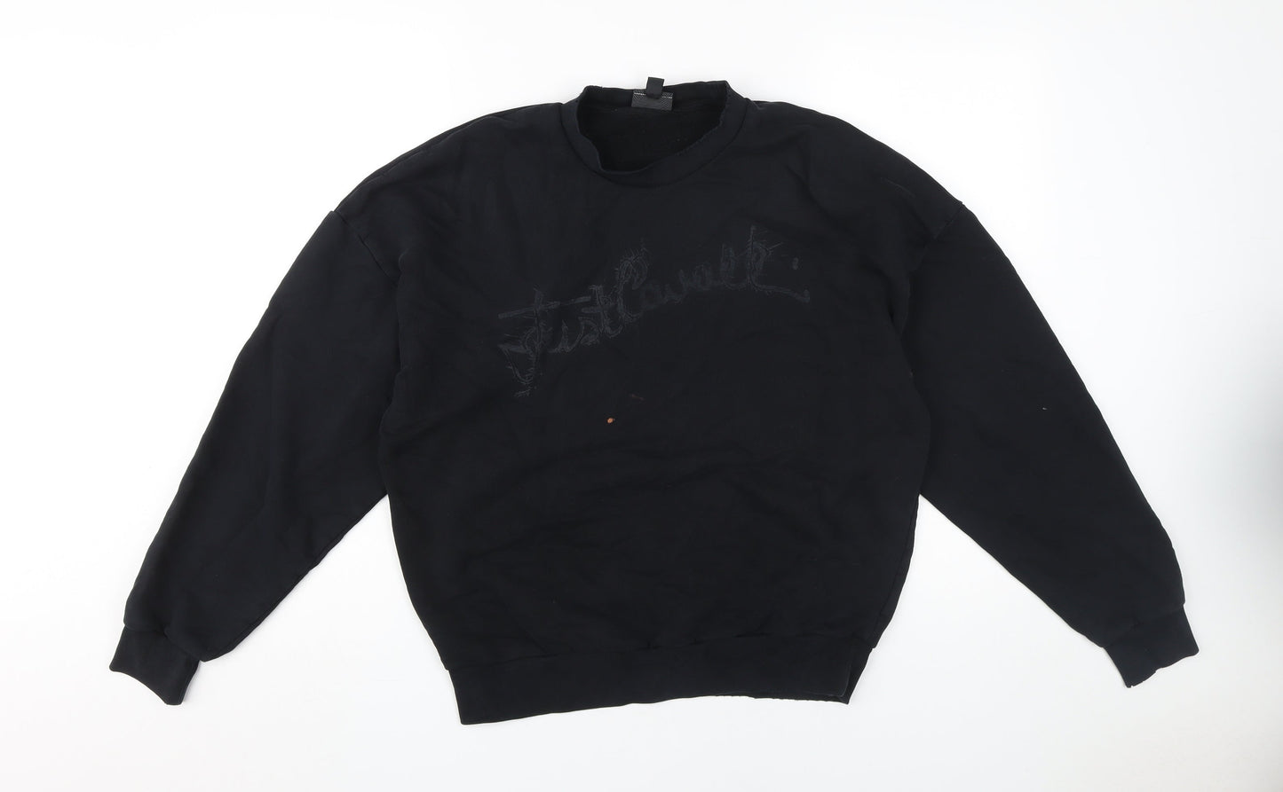 Just Cavalli Men's Black Pullover Sweatshirt M