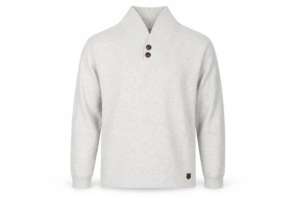 Marks & Spencer Men's Grey Henley Jumper M