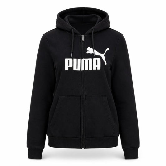 Puma Women's Black Full Zip Hoodie Size 8