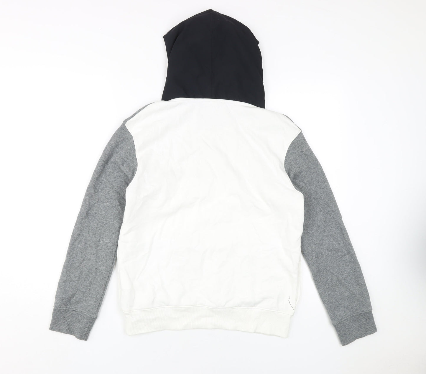 Under Armour Boys Grey White Pullover Hoodie L