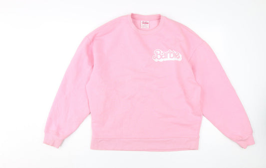 Barbie Women's Pink Pullover Hoodie XS