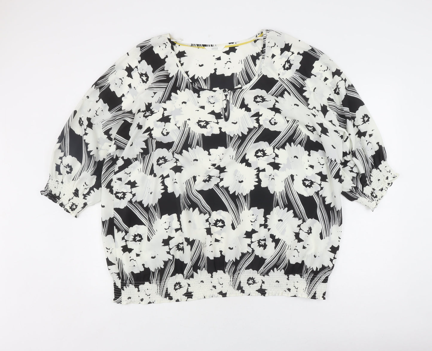 Marks and Spencer Women's 3/4 Sleeve Floral Tunic Blouse