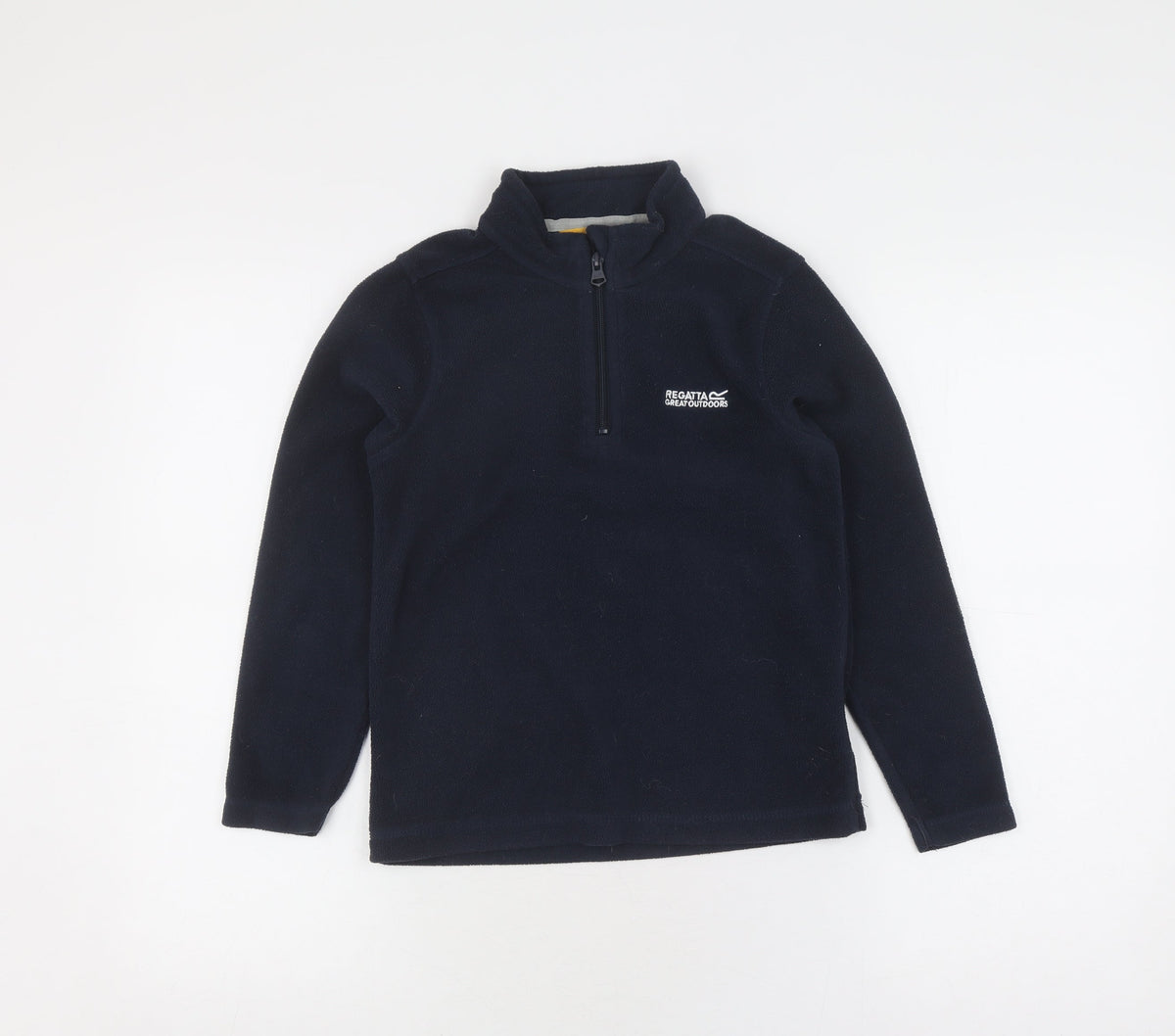 Additional front view of Regatta boys’ blue fleece sweatshirt, size 9-10, years