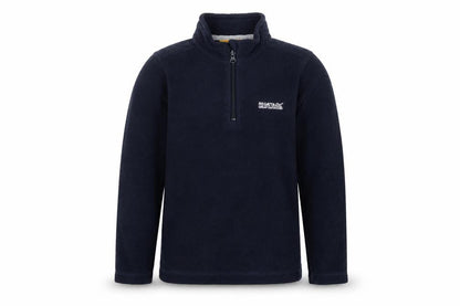 Front view of Regatta boys’ blue fleece sweatshirt, size 9-10, years