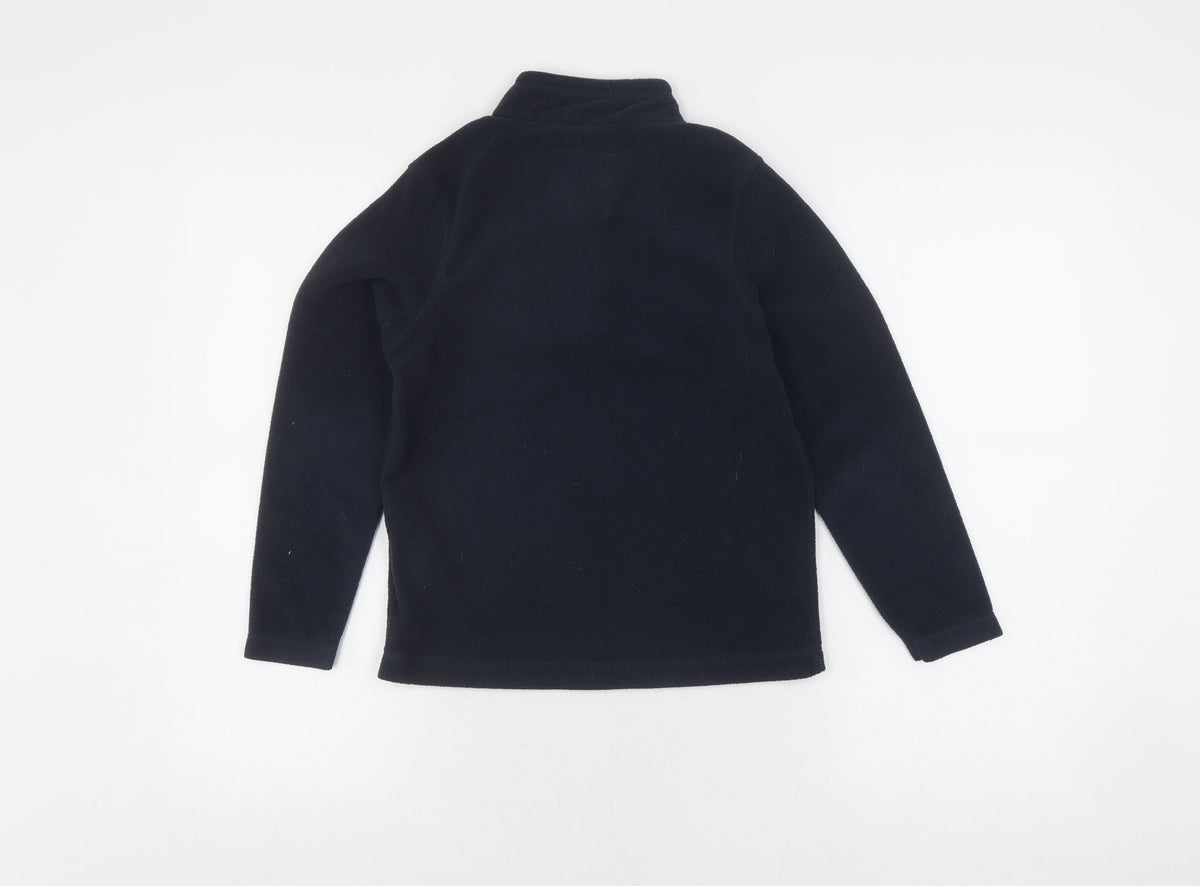 Back view of Regatta boys’ blue fleece sweatshirt, size 9-10, years