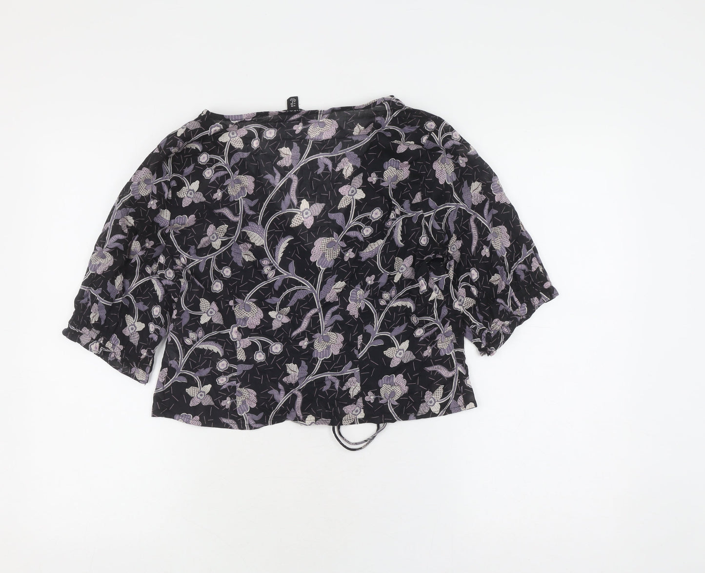 NEXT Women's Black Floral Blouse Size 10