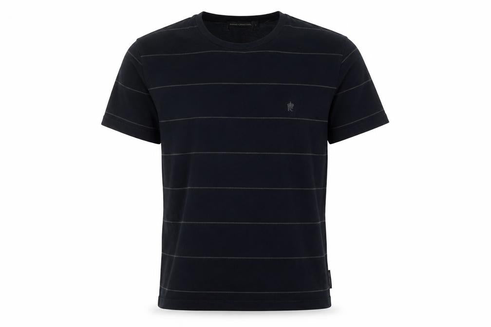 French Connection Men's Black Striped T-Shirt L