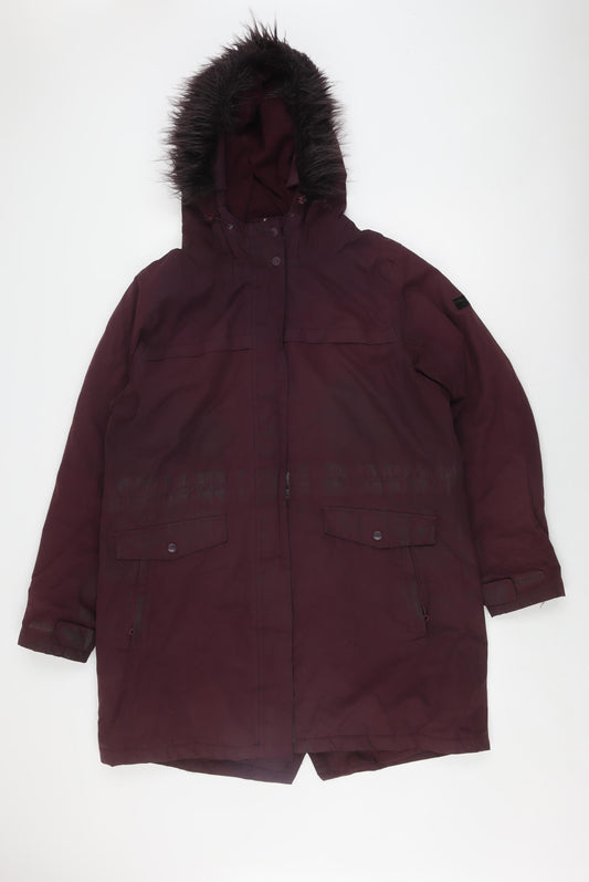 Regatta Women's Purple Parka Coat Size 18