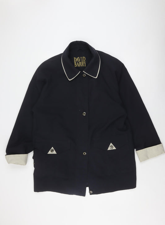 David Barry Women's Black Regular Fit Jacket