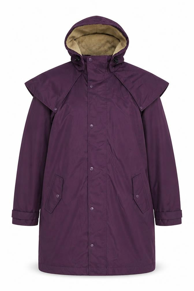 Cotton Traders Women's Purple Parka Jacket, Size M