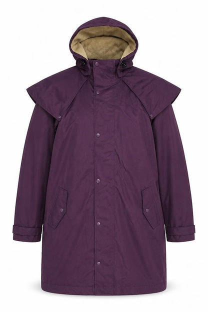 Cotton Traders Women's Purple Parka Jacket, Size M