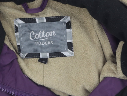 Cotton Traders Women's Purple Parka Jacket, Size M