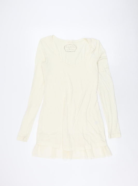 Peruvian Connection Women's Ivory XS Long Sleeve Top