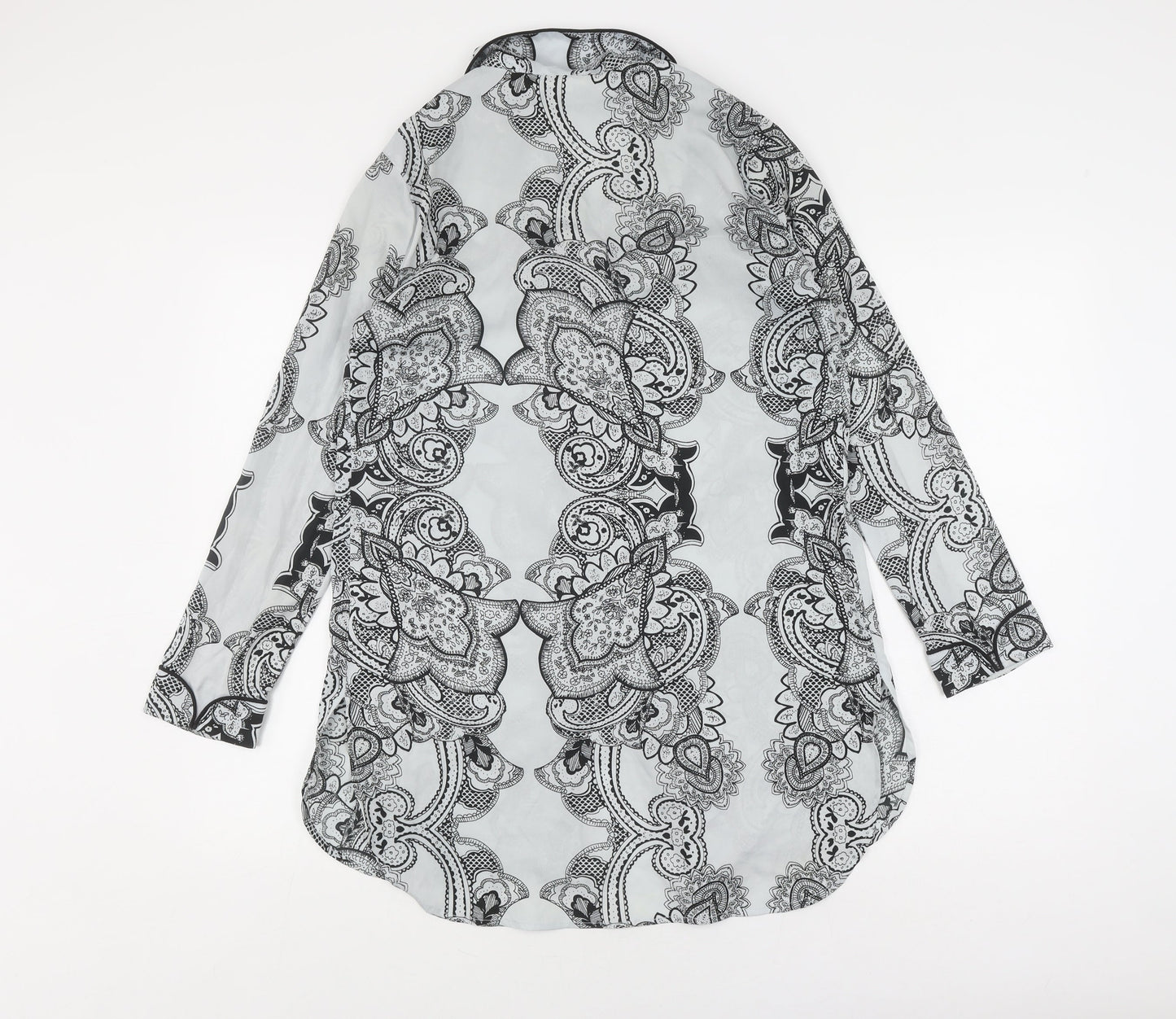 River Island Women's Black & White Geometric XS Nightshirt