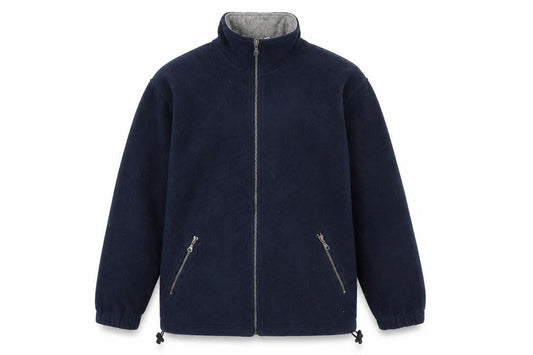C&A Men's Blue Fleece Jacket M - Full Zip Casual