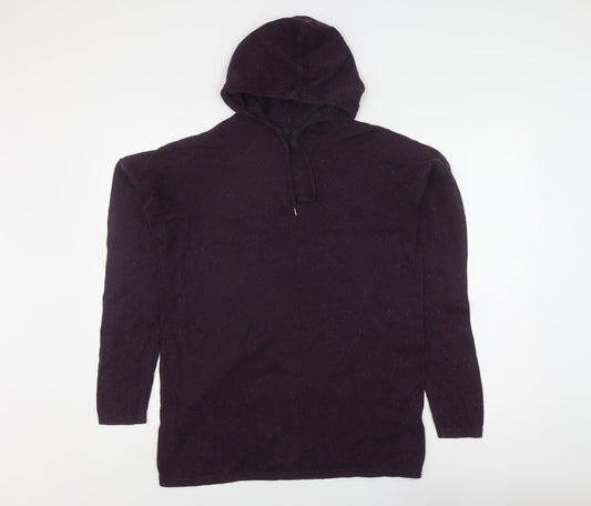 ASOS Women's Purple M Hoodie with Drawstring, Cotton