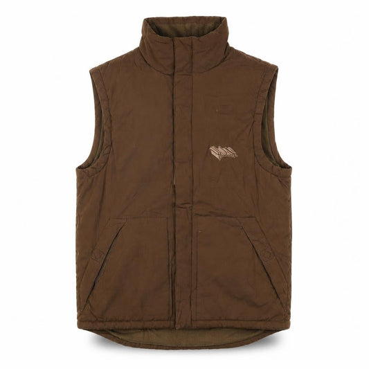 Headworx Brown Men's Waistcoat - S, Casual, Lined