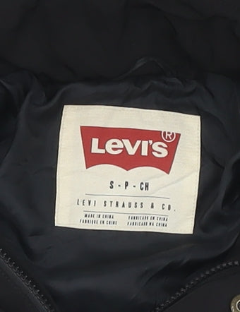 Levi's Womens Black Basic Jacket S - Casual Stylish Zip