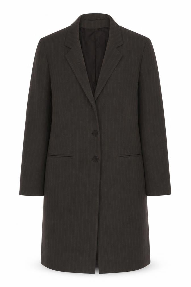 Windsmoor Women's Brown Striped Coat, Size 10