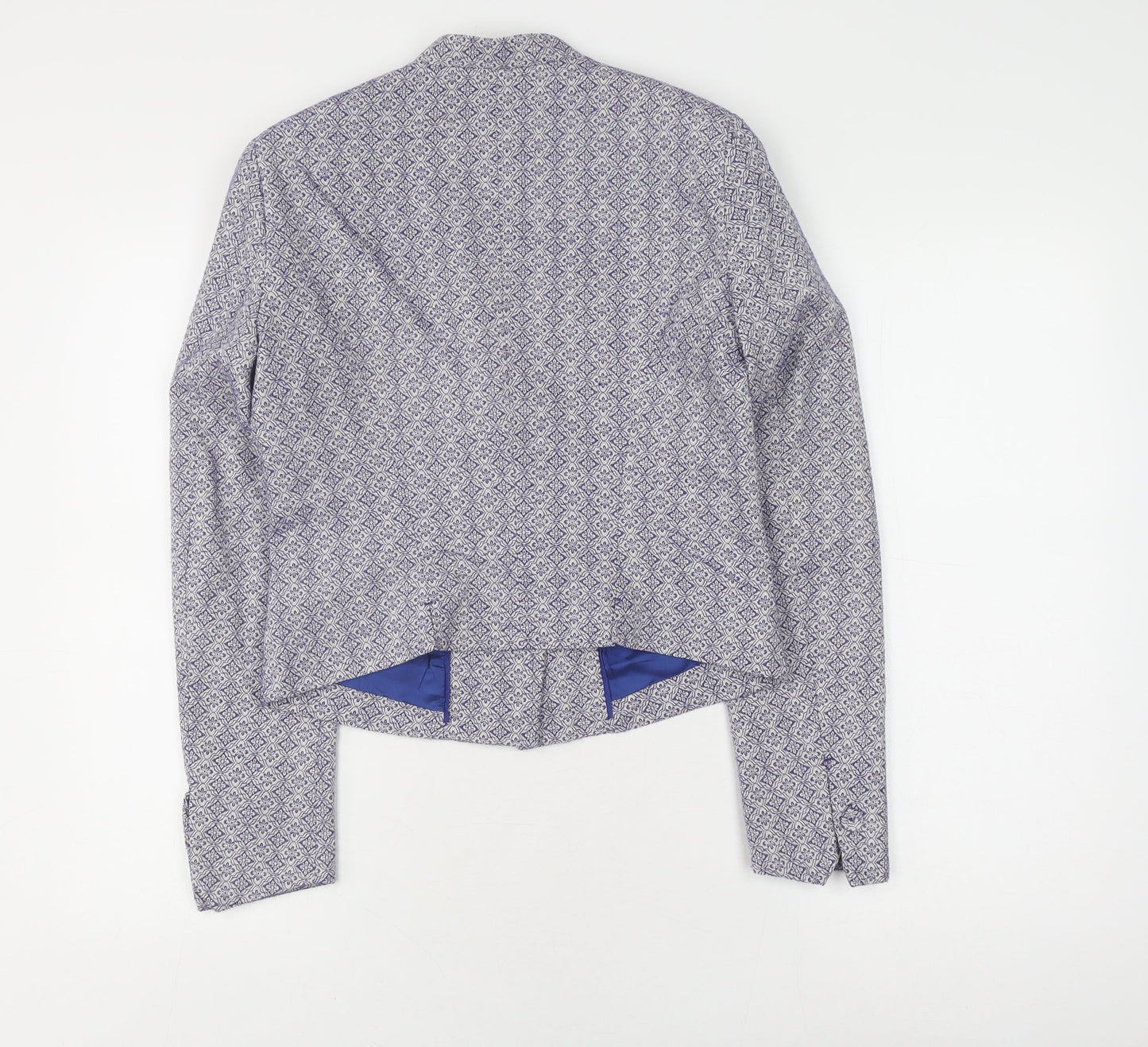 Noa Noa Women's Blue Geometric Blazer S