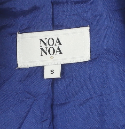 Noa Noa Women's Blue Geometric Blazer S