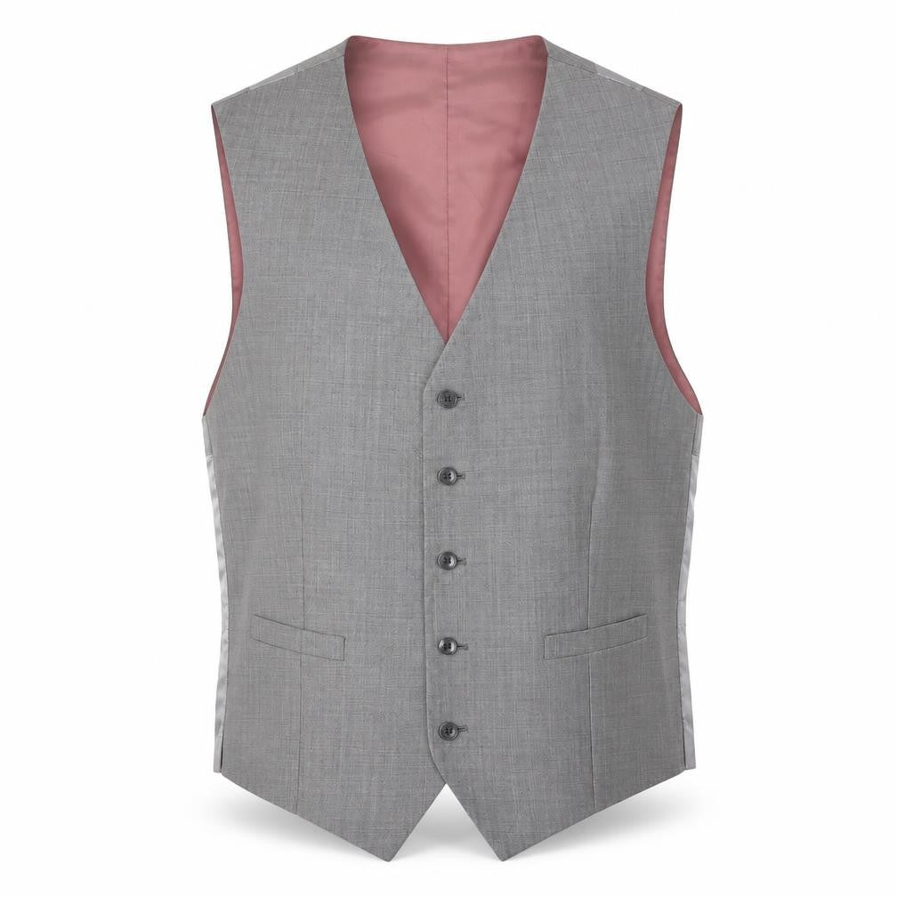 T.M.Lewin Men's Grey Suit Waistcoat 44 Regular