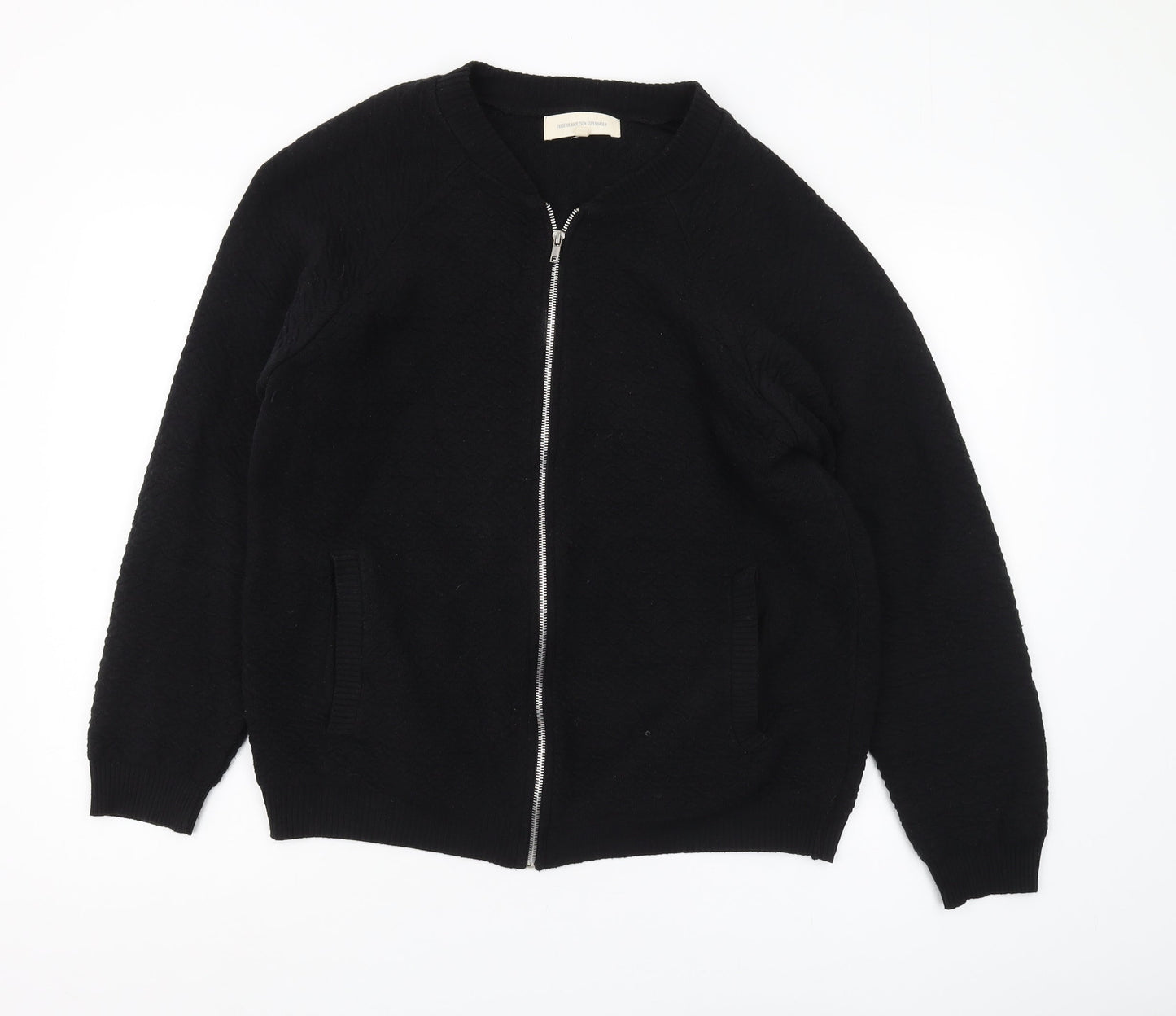 Frederik Anderson Copenhagen Men's Black Full Zip Jumper, L
