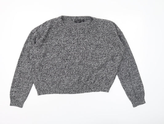Brave Soul Women's Grey Pullover Jumper Size M