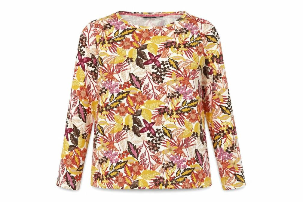 ISLE Essentials Women's Floral Blouse, Multicoloured, 14-16