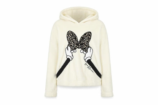 Disney at George Women's Ivory Minnie Mouse Hoodie - Size 12