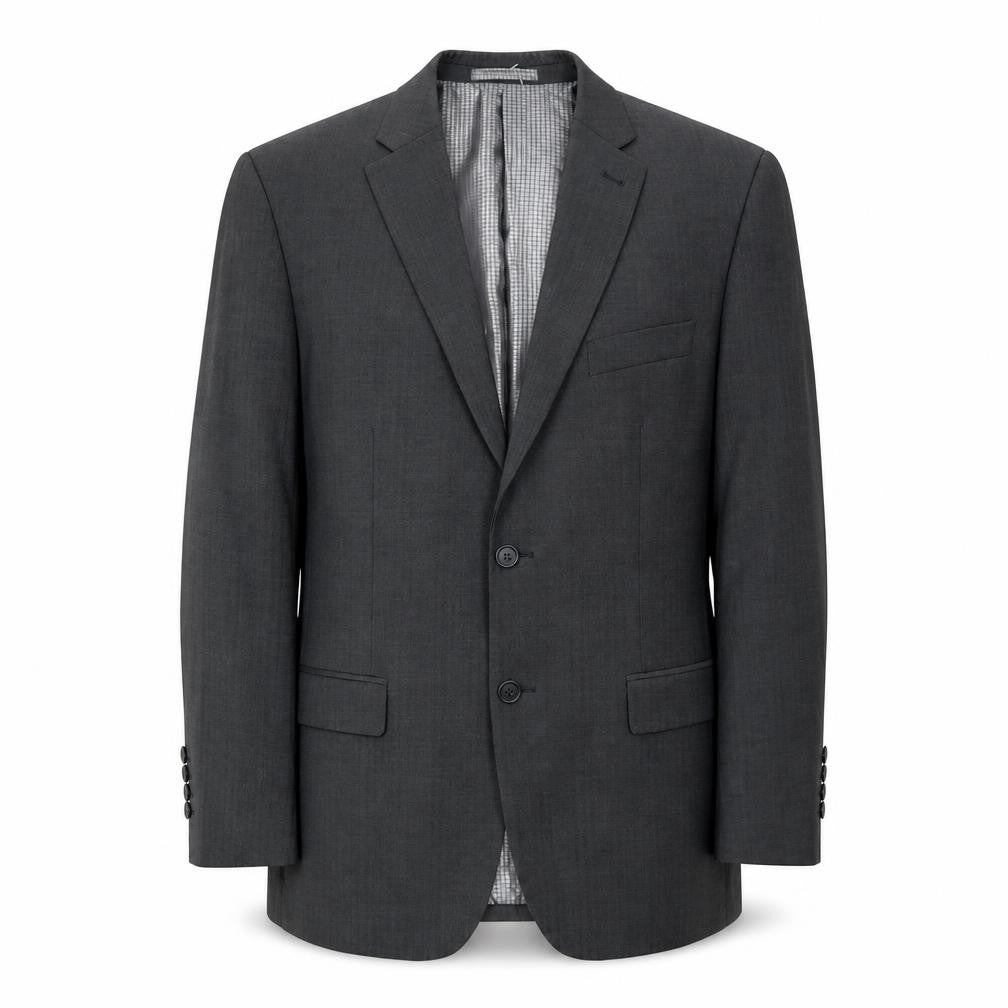 1860 Men's Black Suit Jacket, 40S, Formal, Viscose Mix