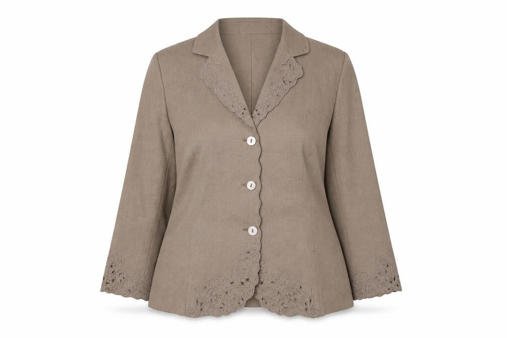 Eastex Women's Brown Suit Jacket - Size 14