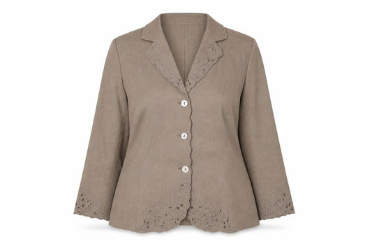 Eastex Women's Brown Suit Jacket - Size 14
