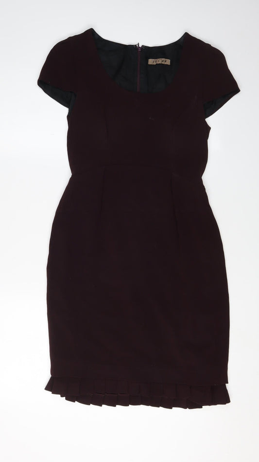 Jigsaw Women's Purple Sheath Dress - Size 10