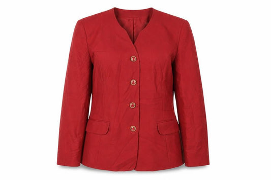 Eastex Women's Red Suit Jacket, Size 12, Four-Button