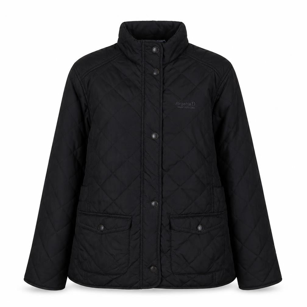 Regatta Women's Black Quilted Jacket Size 10