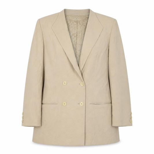 Alexon Women's Beige Double-Breasted Blazer, Size 12