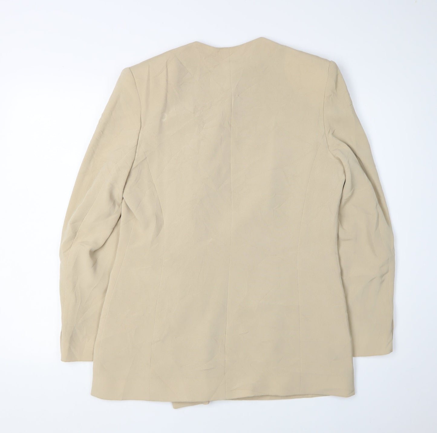 Alexon Women's Beige Double-Breasted Blazer, Size 12
