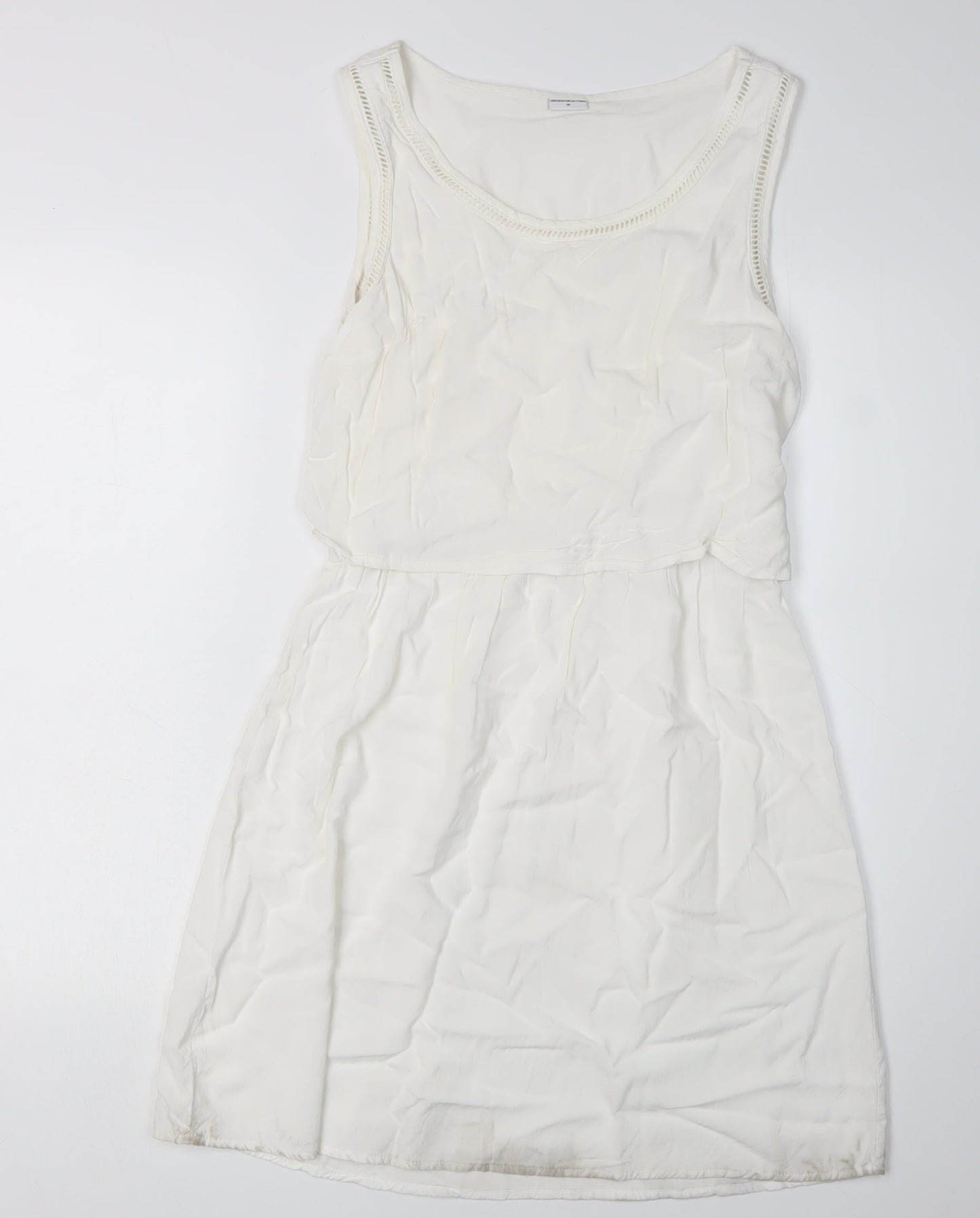Jacqueline de Yong Women's Ivory Shift Dress, Size 10