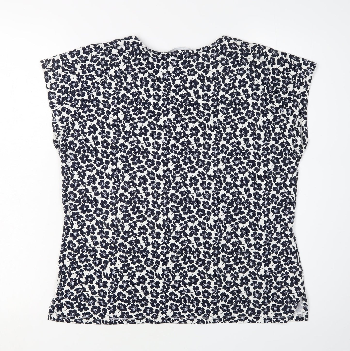 Laura Ashley Women's Black Floral Blouse, Size 12