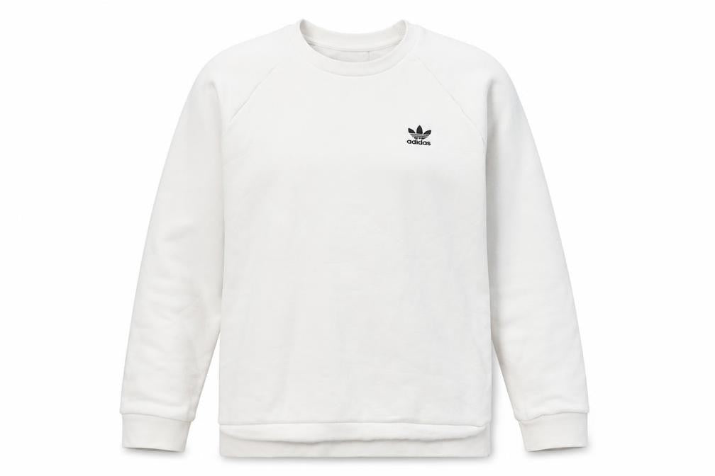 Adidas Unisex White Pullover Sweatshirt S Casual