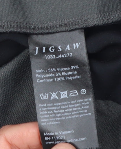 Jigsaw Women's Black Shift Dress - M Viscose Blend