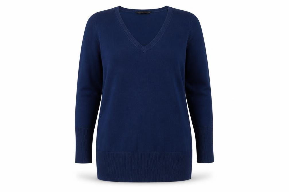 Dorothy Perkins Women's Blue V-Neck Pullover Jumper Size 12