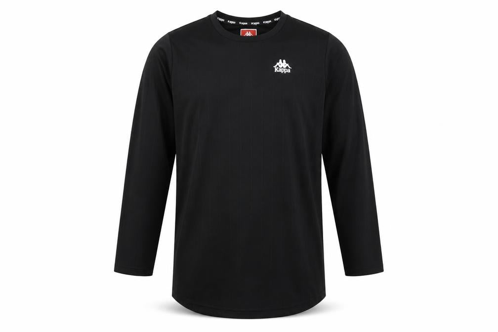 Kappa Men's Black S Casual Pullover Long Sleeve Top