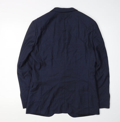 Hugo Boss Men's Blue Blazer, Size 38R, Regular Fit