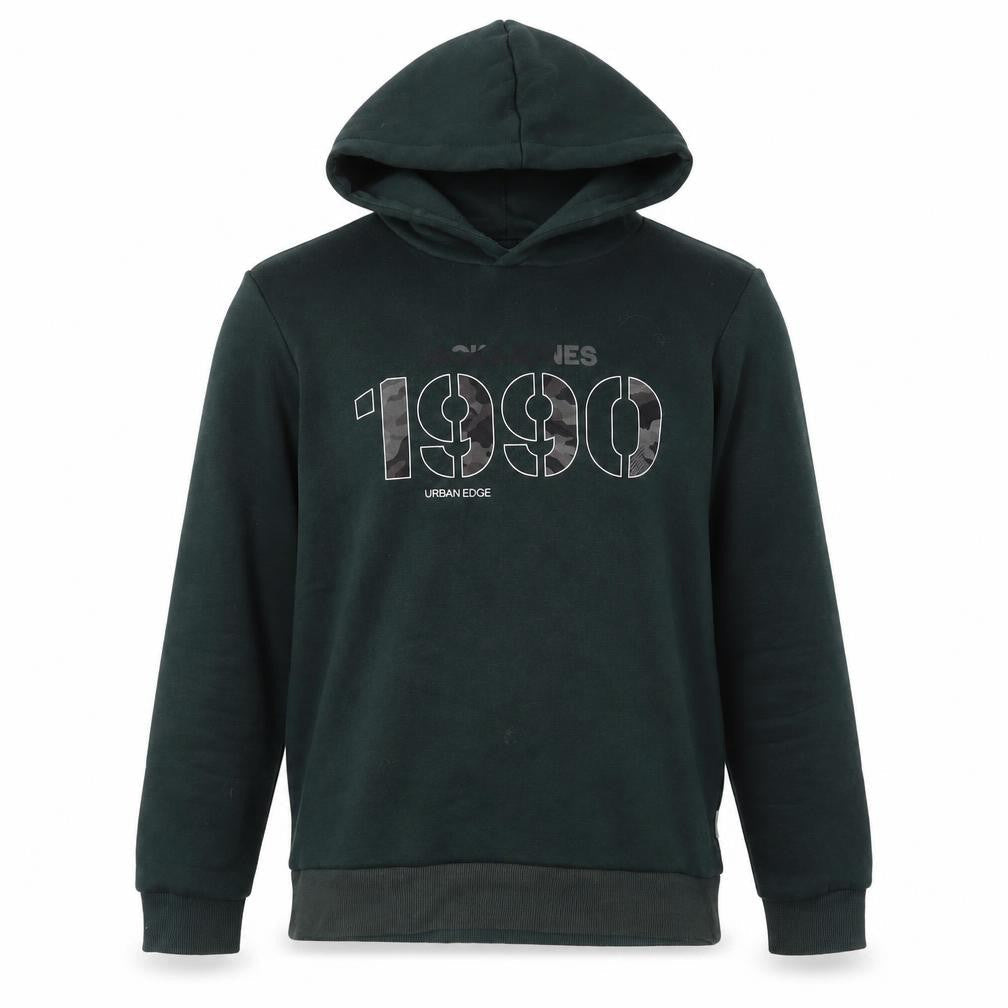 Jack & Jones Men's Green Pullover Hoodie M